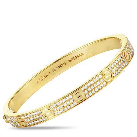 18k gold cartier love bracelet|cartier love bracelet gold price.